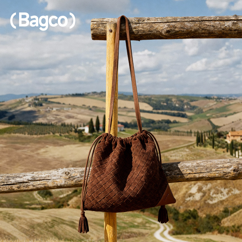 BAGCO“编织流浪包”高丝光磨砂牛皮单肩包手工编织可调节斜挎包,箱包皮具/热销女包/男包,单肩包,淘宝优惠券,粉丝福利购,淘宝优惠卷