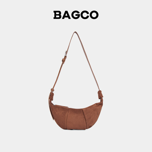 【李佳琦直播间】BAGCO新款复古牛角包大容量饺子斜挎包