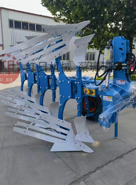 液压翻转犁1LF-440栅条翻转犁　德州铧式犁厂家　液压双向铧式犁