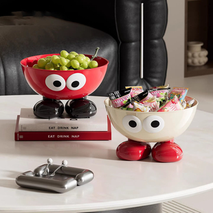水果盘客厅茶几家用新家乔迁收纳篮干果零食摆放高颜值卡通趣味呀