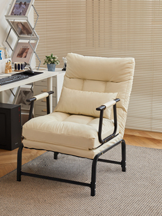 宿舍躺椅2025新款坐睡两用午休折叠靠椅家用舒服久坐休闲懒人椅子