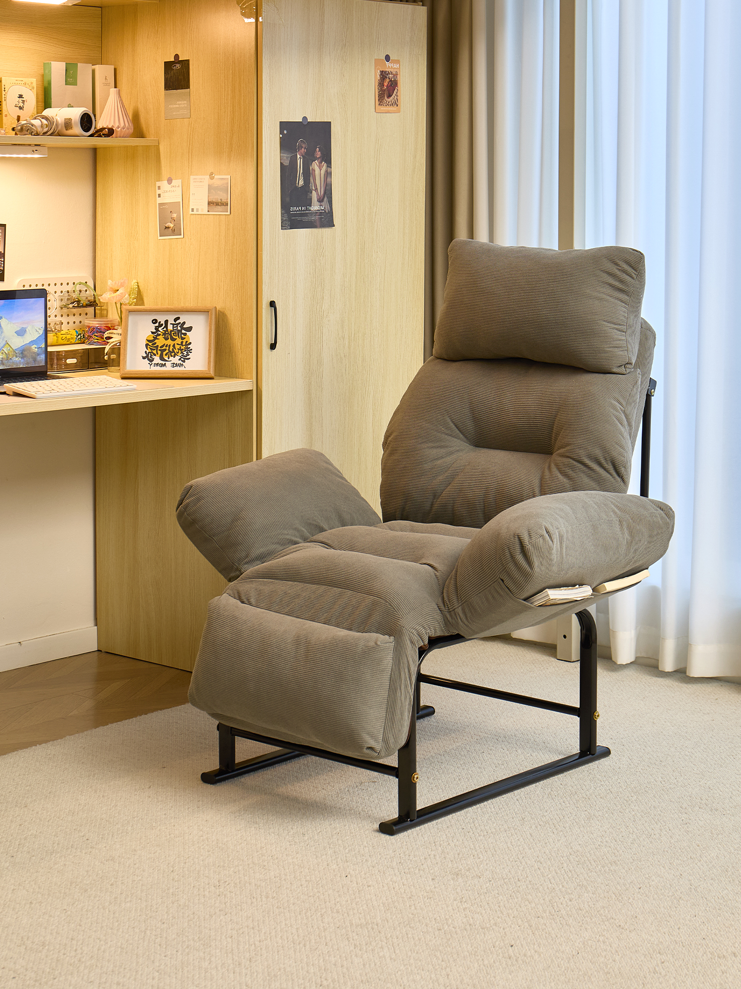 懒人沙发椅学生宿舍单人小沙发可躺可睡书房看书超舒服解压靠背椅