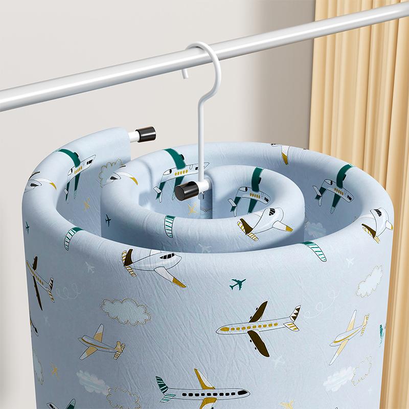 德国品质晒被子神器螺旋式晾衣架大圆形旋转挂凉大衣架晒床单被罩