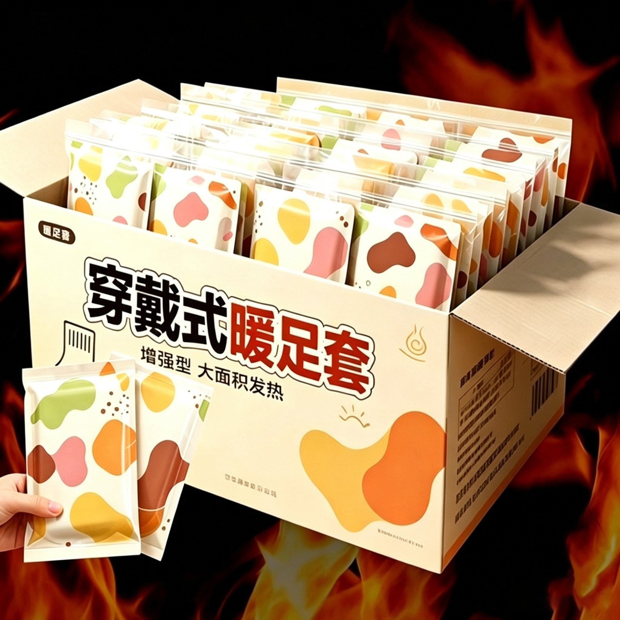 温和蒸汽暖脚套自发热暖脚很轻巧