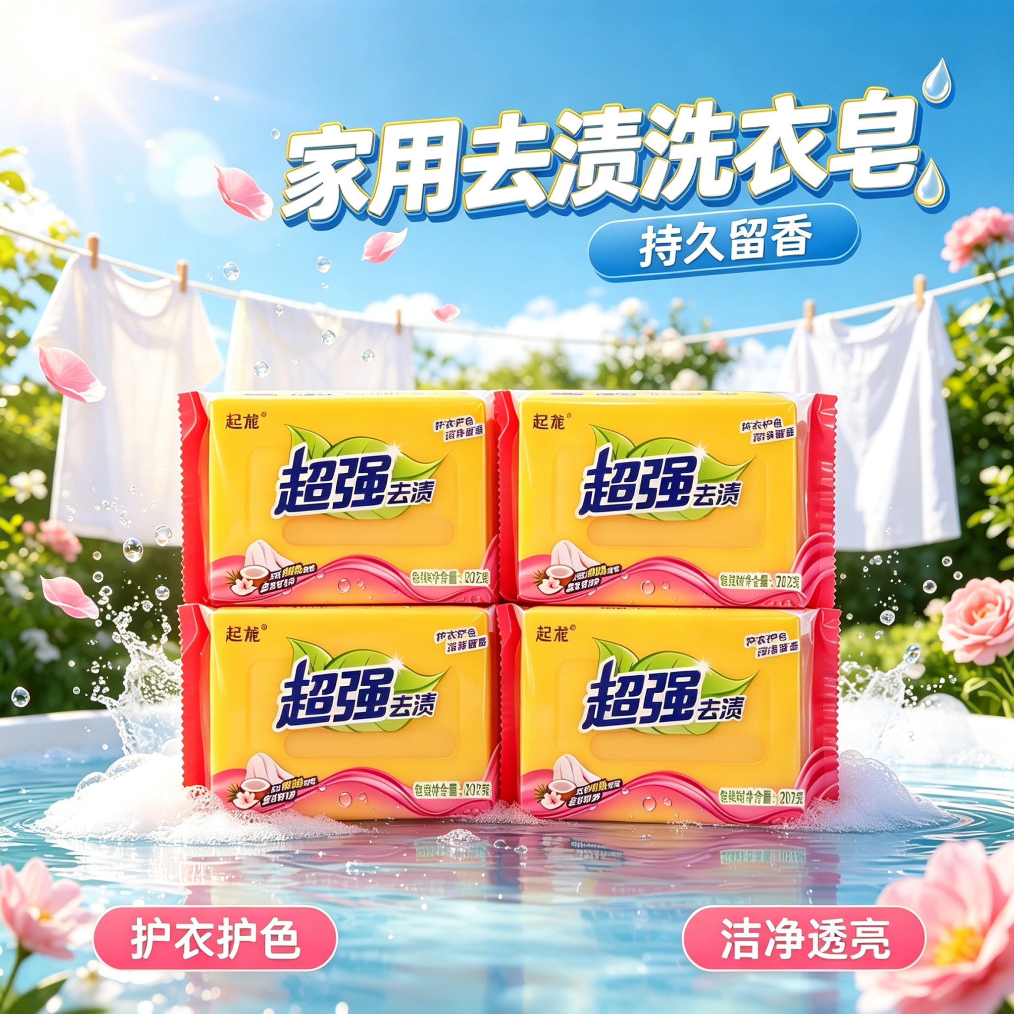 洗衣皂去除异味易漂洗泡沫更好用