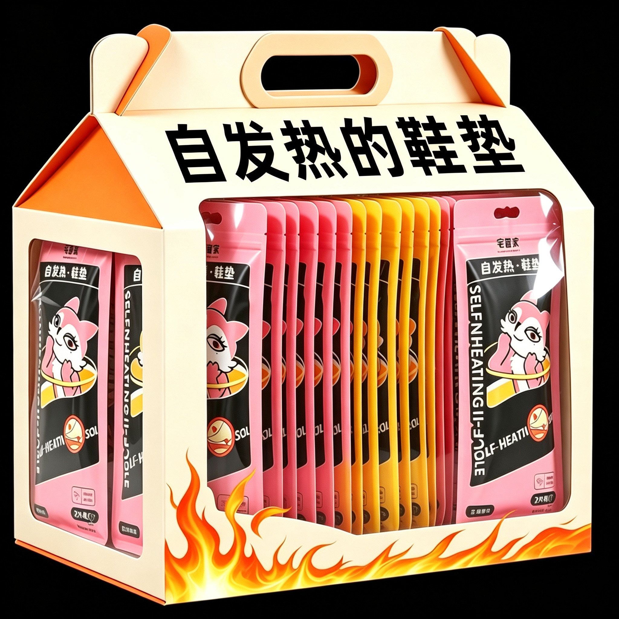 暖脚自发热鞋垫锁温保暖透气暖和