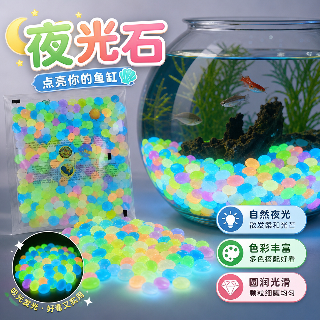 微景观夜光石造景点缀层次更丰富