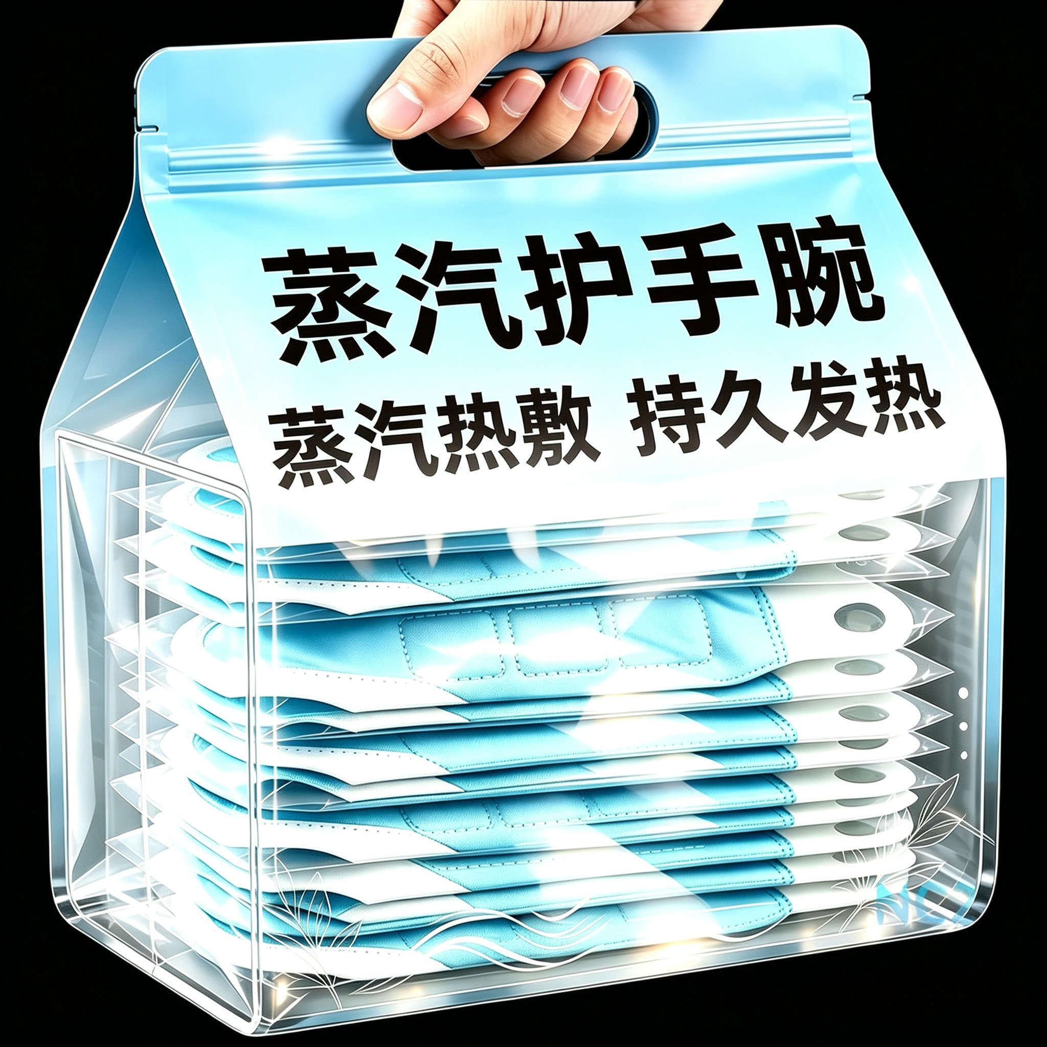缠绕式蒸汽护手腕自发热锁温暖和