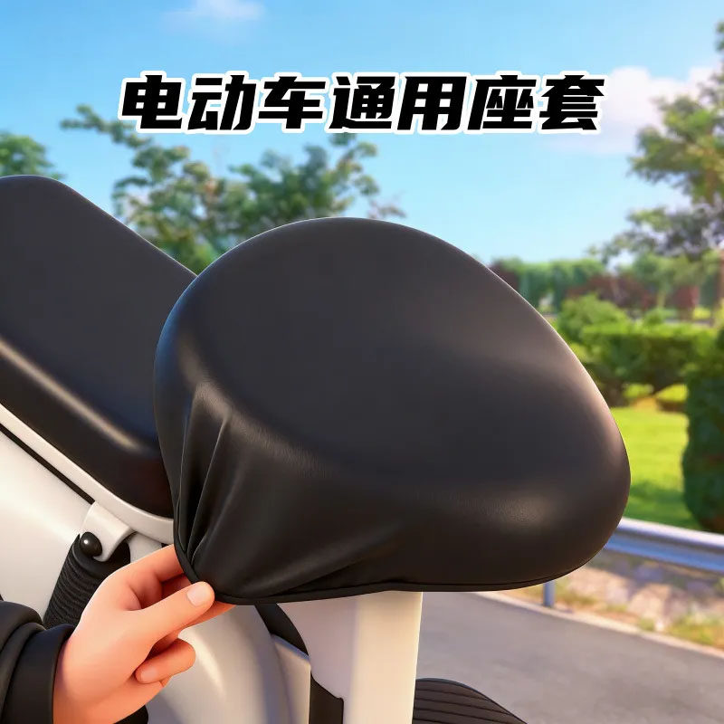 电动车座套皮防晒防水电瓶车