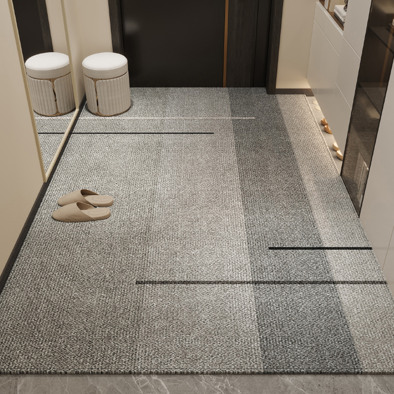 入户垫防水防油轻奢高级感进门口免洗可擦脚垫可裁剪家用防滑地垫