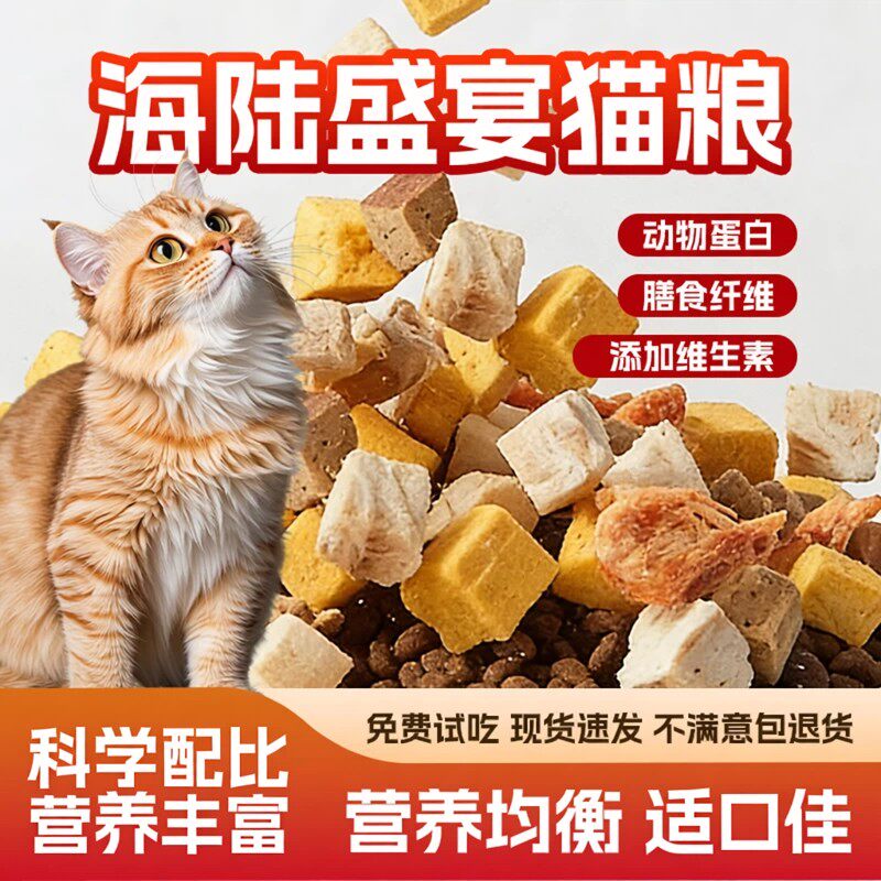 猫粮冻干大袋适口佳长肉实惠主粮