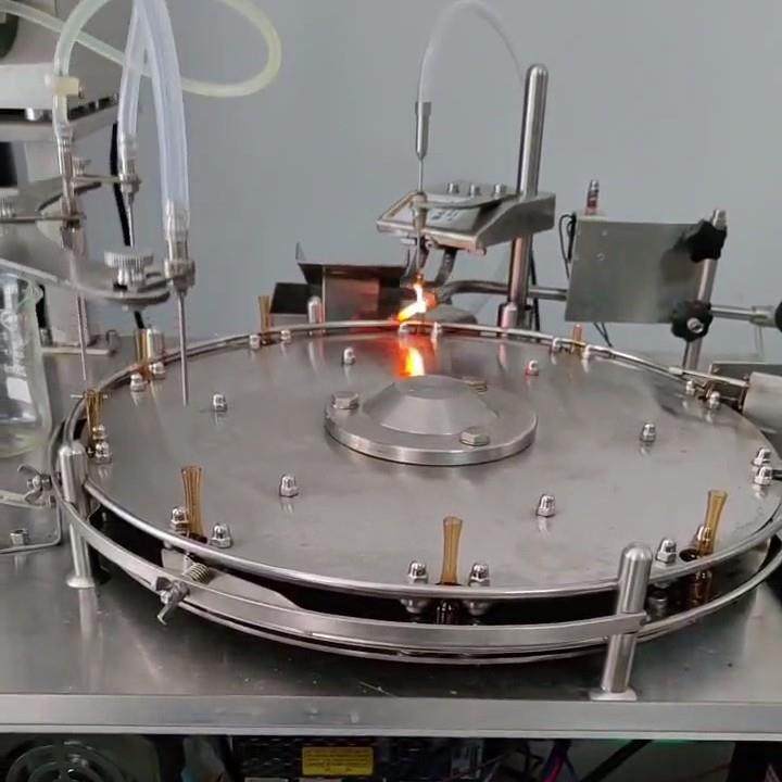 小型全自动安瓿瓶灌装封口机曲颈易折瓶针剂瓶安瓿拉丝封口设备