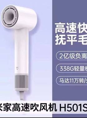 xiaomi米家高速吹风机H501SE家用电吹风护发速干大风力送女友礼物
