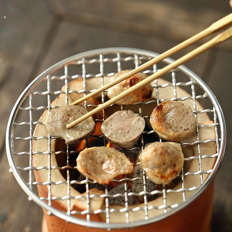 烧烤网04不锈钢加粗圆形烤网围炉煮茶铁丝网炭炉电陶炉蒸架篦子