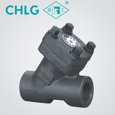锻钢Y型止回阀升降式止回阀水力控制法兰船用承插焊接式止回阀