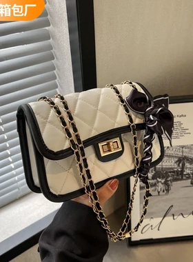 女包小众百搭小香风菱格链条包跨境新款洋气小方包高档单肩斜挎包