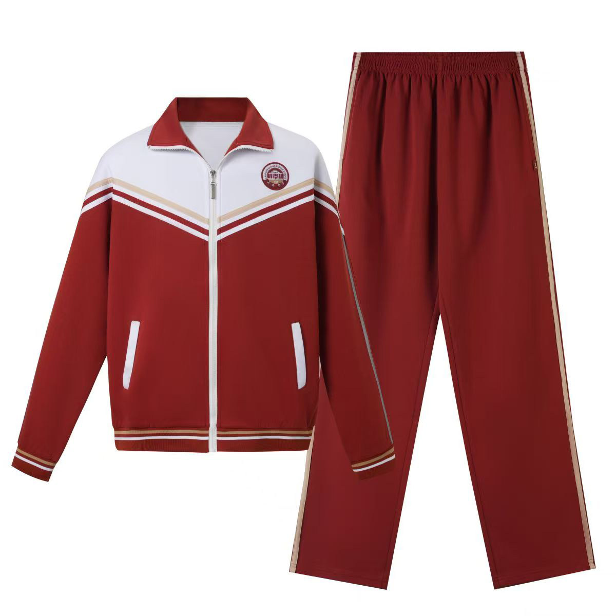 长安中学校服统一班服冬外套长裤