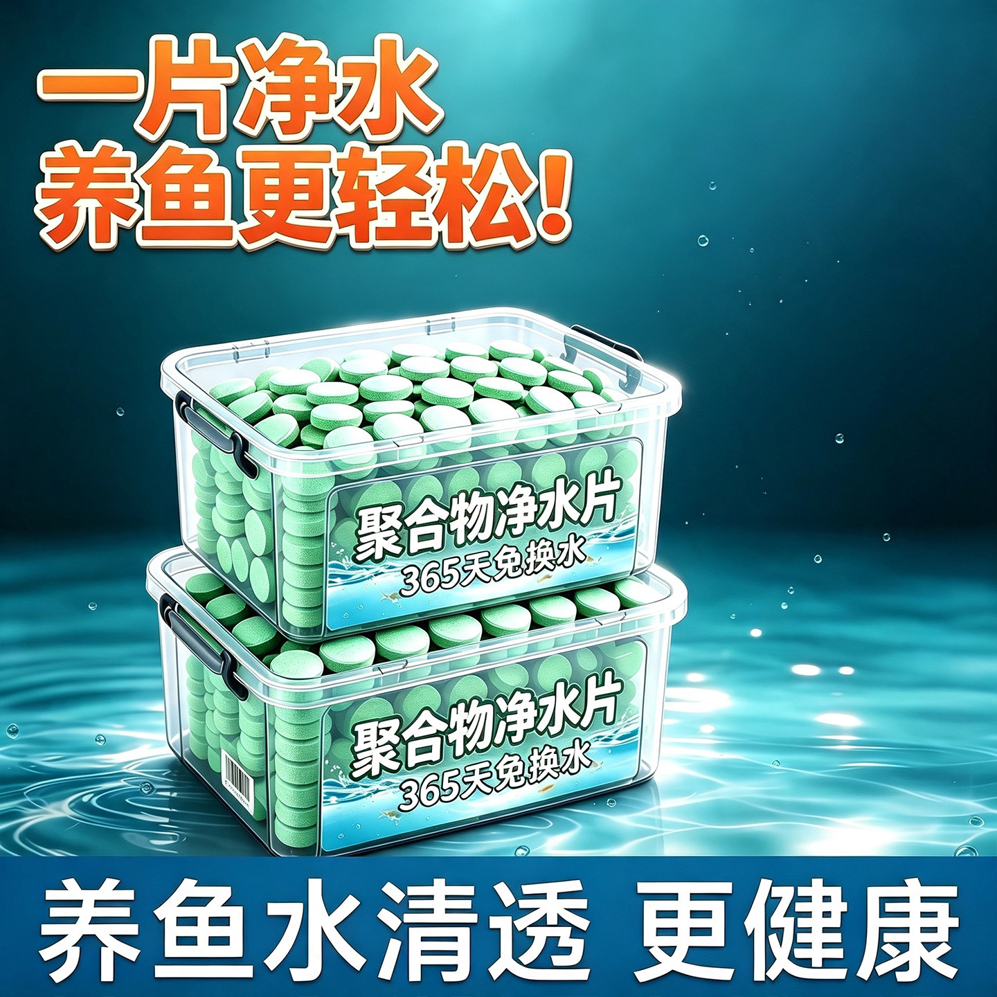 鱼缸净水片除臭去腥澄清水质