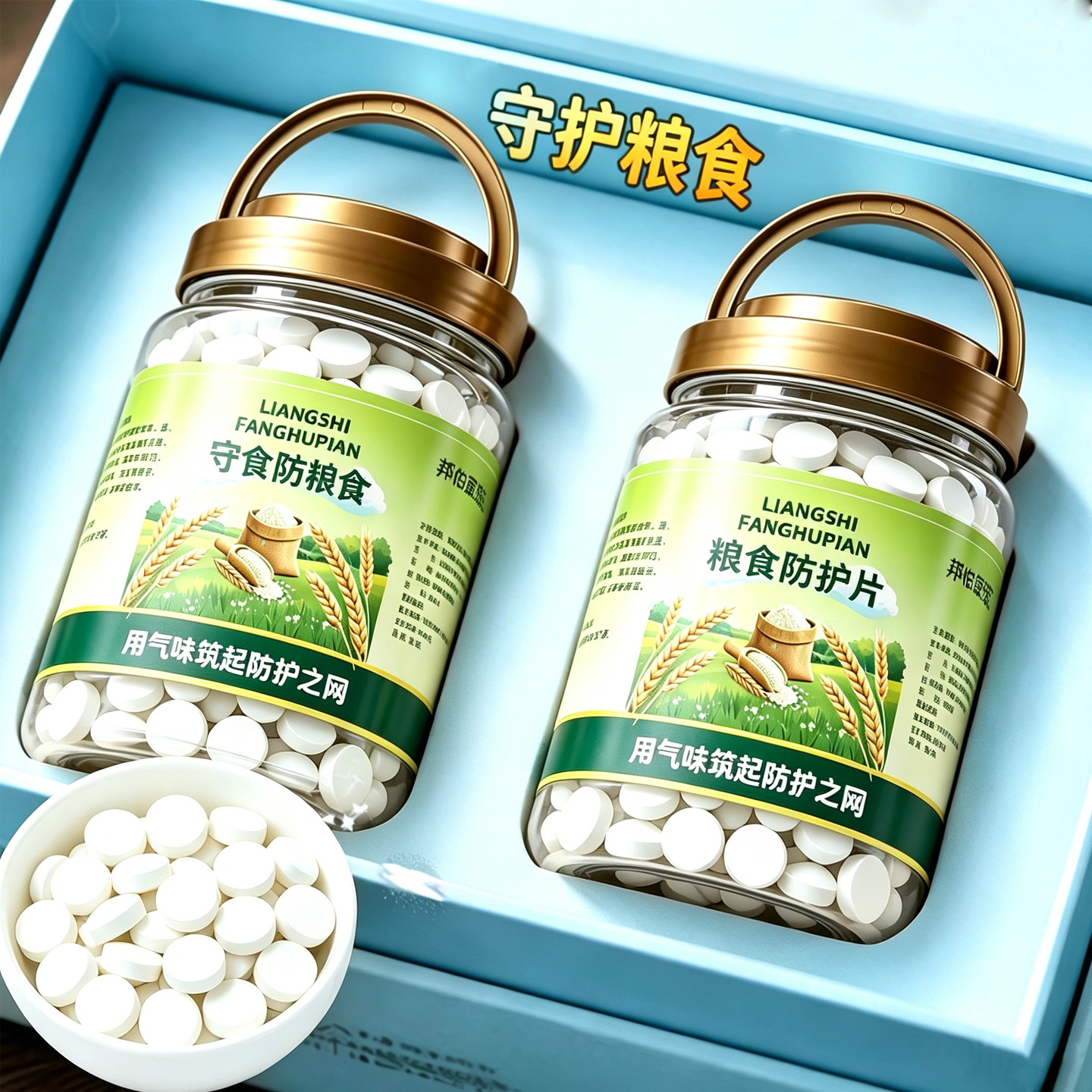 粮食储存防虫防霉防蛀片无害家用