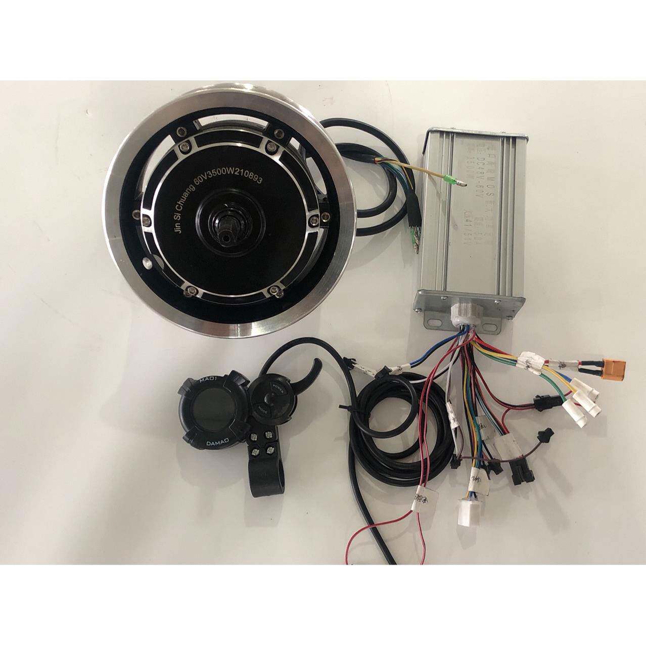 11寸分体滑板车电机大功率高转速轮毂电机匹配好大功率控制器仪表