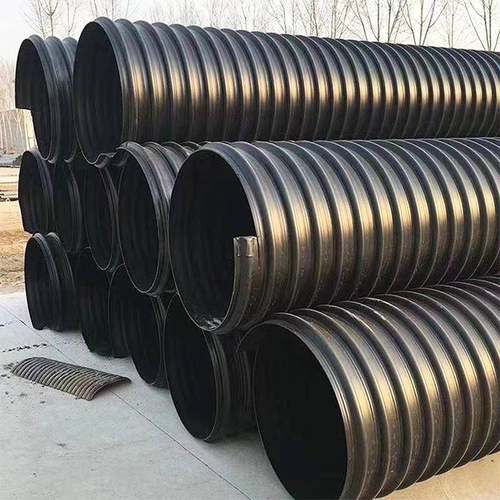 厂家现货hdpe钢带增强螺旋波纹管大口径塑料市政排水排污管下水管
