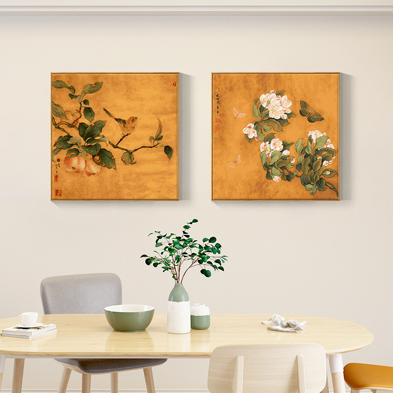 数字油画diy填色画丙烯画客厅玄关装饰画手绘风景花卉油画尺寸画图片