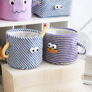 卡通收纳箱筐衣物收纳盒加厚布艺可水洗收纳篮玩具收纳Z儿童整理