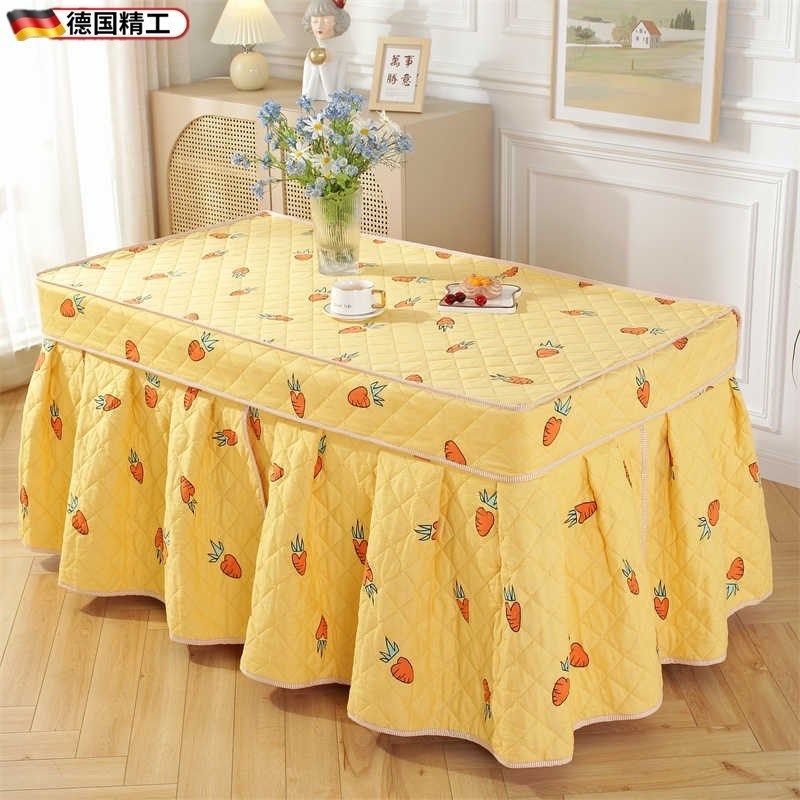 毛绒烤火罩2025冬季新款长方形茶桌烤火罩套加绒加厚长桌桌布,居家布艺,烤火罩,淘宝优惠券,粉丝福利购,淘宝优惠卷