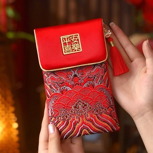 红包袋新款2026创意通用马年新年过年给父母小孩压岁包布艺高级感