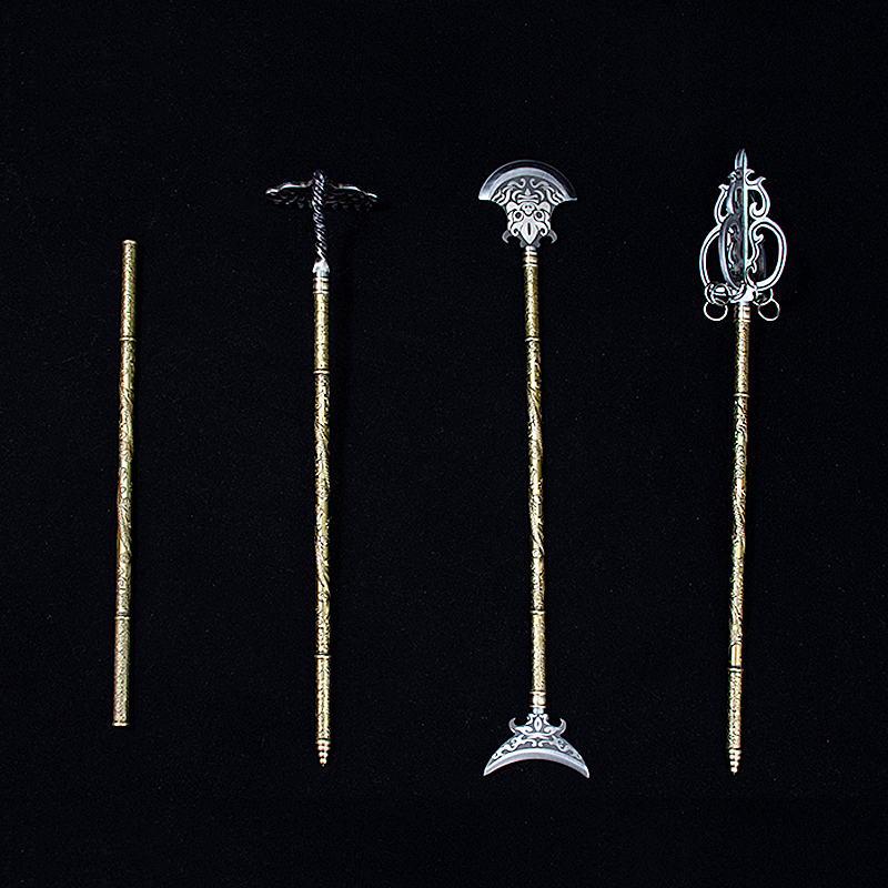 龙泉手工微兵器把玩十八班迷你小兵器金属摆件金箍棒模型小兵器