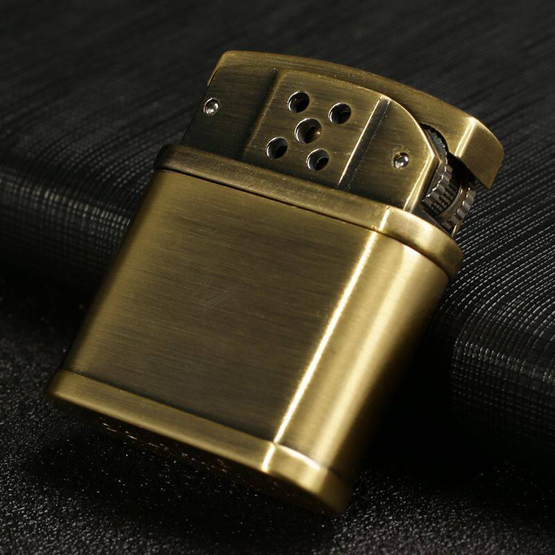 精品复古金属煤油打火机纯金属机芯防风老式翻盖级砂轮打火石火机