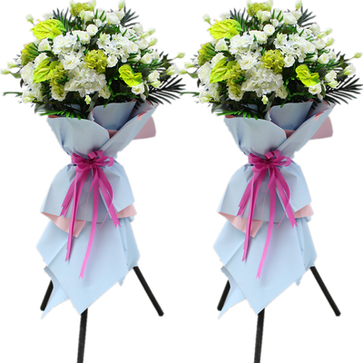 开业花篮假花乔迁庆典开张仿真花店铺活动门口装饰花三脚架摆设花