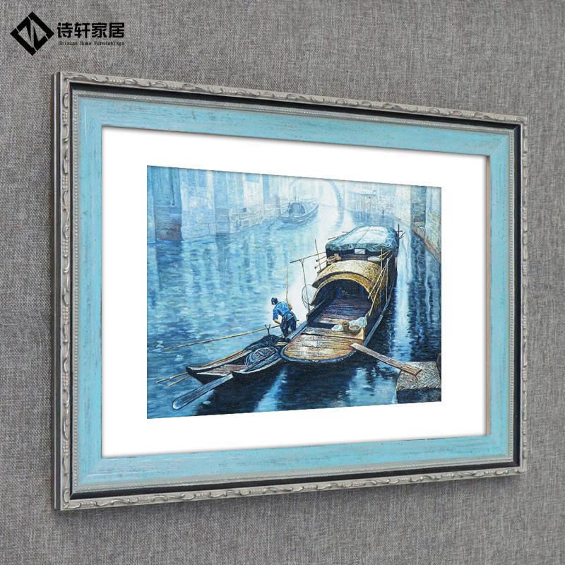 复古画框装裱卡纸相框定艺术画订做挂墙任意尺寸