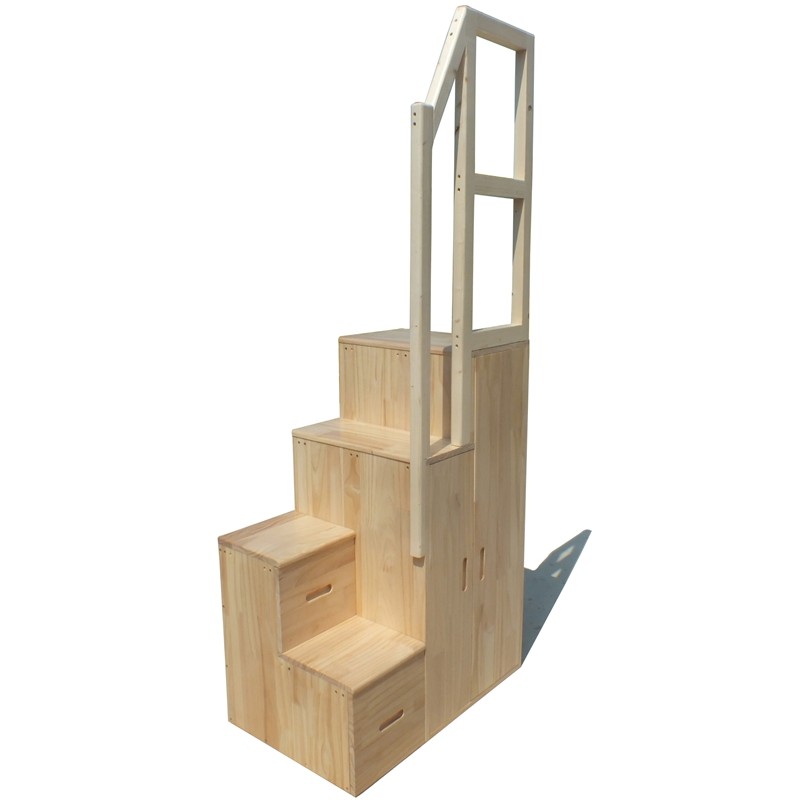 梯台阶踏步柜书架储物阳台床边柜移动梯凳两用屉定做