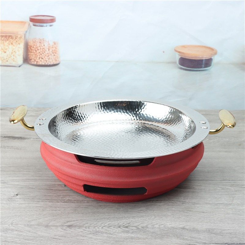 三层钢锤印双耳锅干锅炉酒精炉鱼头锅海鲜锅小龙虾盘胖哥蟹肉煲锅,厨房/烹饪用具,烧烤炉,淘宝优惠券,粉丝福利购,淘宝优惠卷