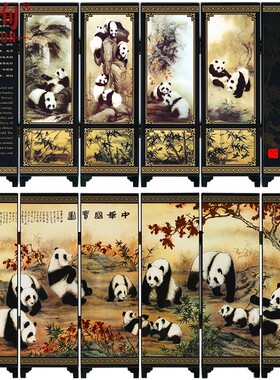 漆器小屏风工艺品家居装饰室客厅中式复古中国风礼品