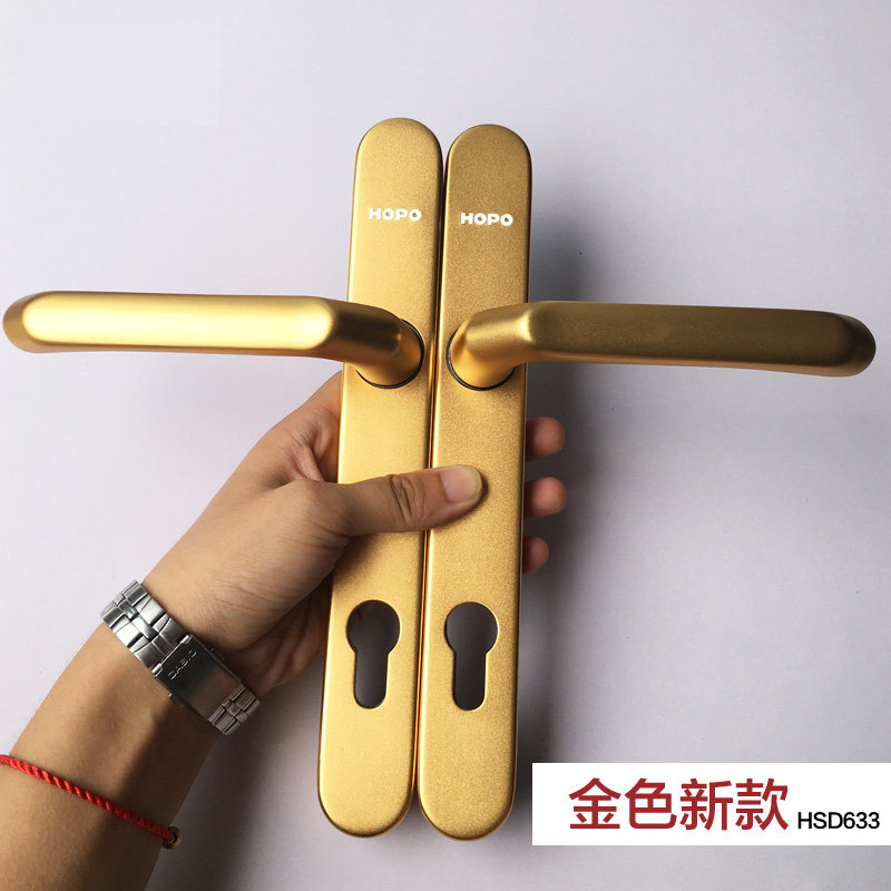 门铝合金门锁门执手平开门锁手拉手好博门窗五金