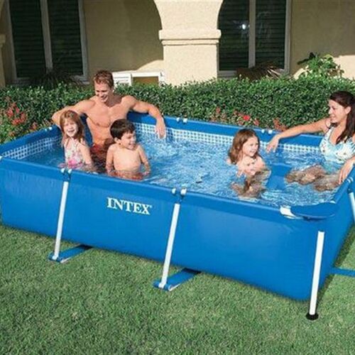 E游泳池长方形管架便携移动水池大型家庭儿童简易户外内鱼池