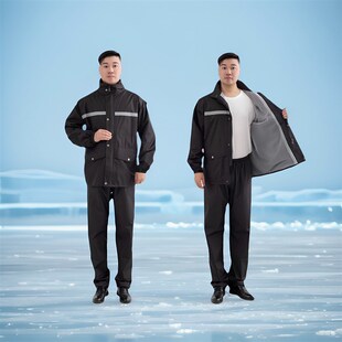 雨衣雨裤 男女户外全身暴雨骑行工地通用反光分体雨衣 套装