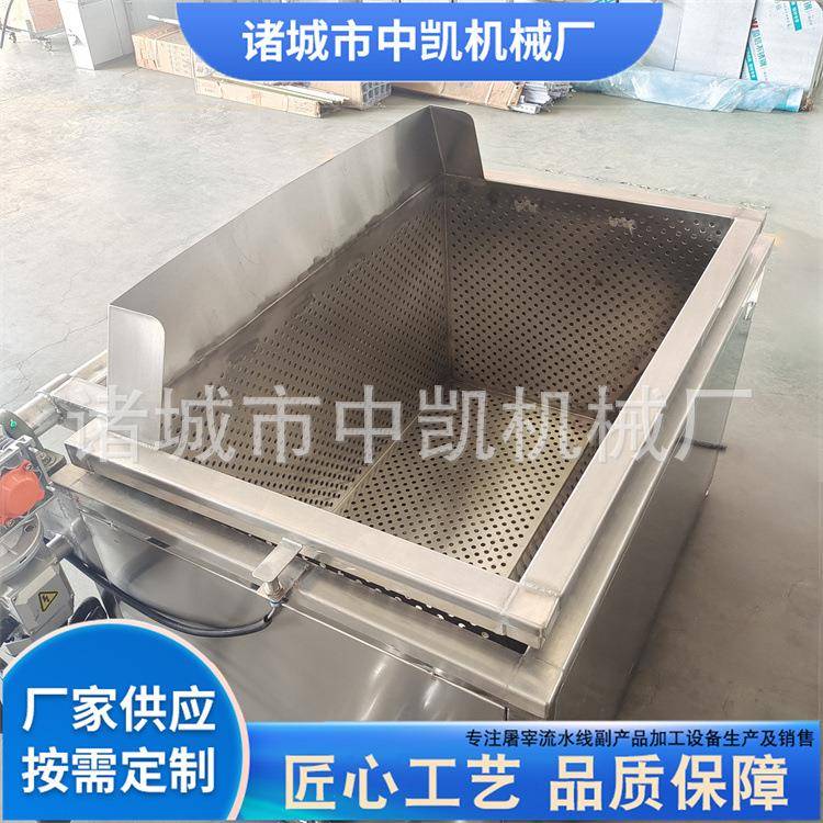 蒸汽自动出料烫煮锅自动翻筐焯水锅不锈钢电加热方形煮锅