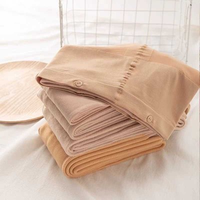 加绒光腿连裤袜神器女秋冬薄绒款裸感肉色双层超自然打底裤可替换