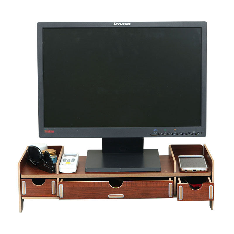 垫电脑显示器增高架简约加长办公桌桌面收纳架支架台式底座护颈厚