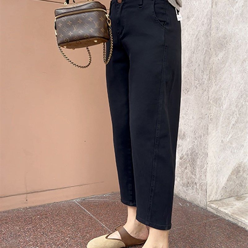 哈伦牛仔裤女大码梨型身材胖MM遮胯显瘦2024夏季新款百搭老爹裤子,女装/女士精品,大码裤装,淘宝优惠券,粉丝福利购,淘宝优惠卷