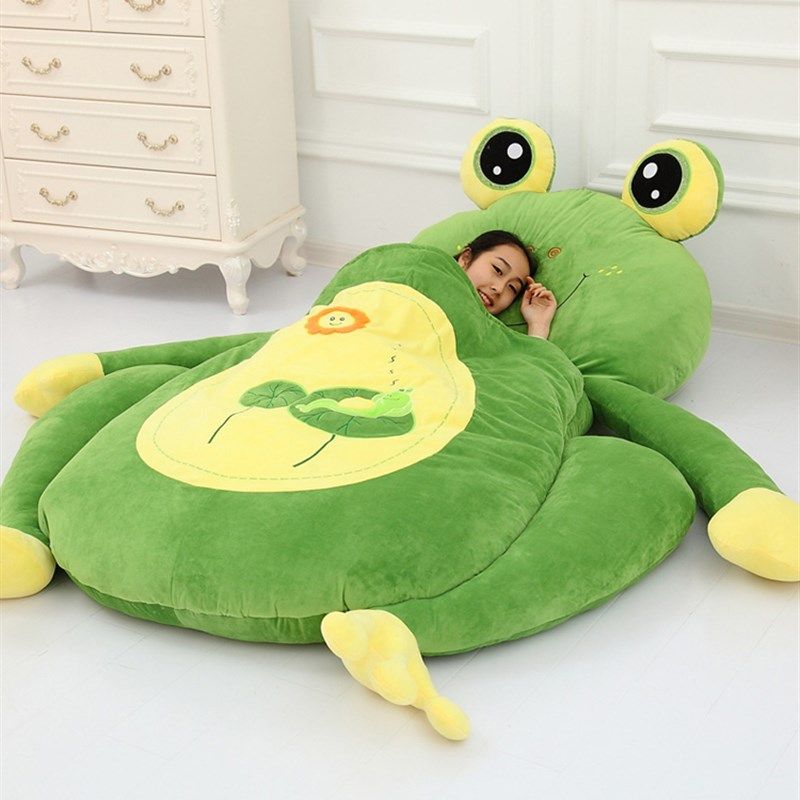 卡通大号床垫单人双人加厚榻榻米可爱懒人沙发折叠床儿童地铺睡袋
