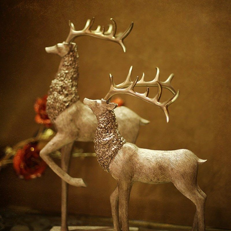 欧式鹿家居装饰品电视柜摆件客厅创意工艺品送礼闺蜜结婚礼物高档,家居饰品,装饰摆件,淘宝优惠券,粉丝福利购,淘宝优惠卷