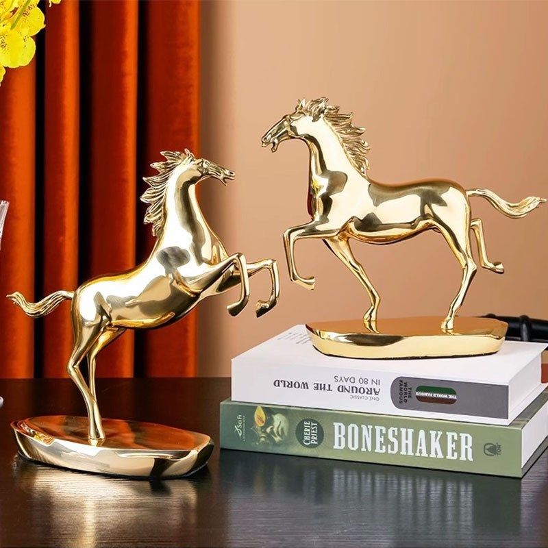 铜马摆件高端马到成功客厅样板房办公室老板桌装饰品商务生肖礼品