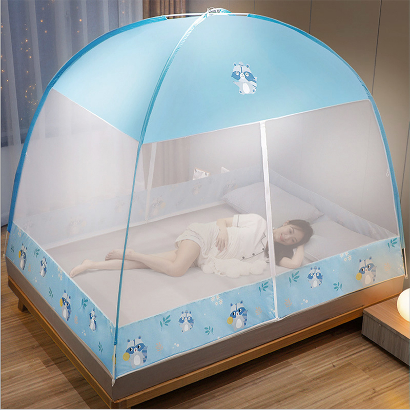 免安装蒙古包全底魔术圆顶学生简易蚊帐0.8m0.9m1.5m1.8米80cm床