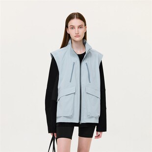 ATRY真两件马甲长袖衬衫男女新款户外休闲叠穿内搭拼接夹克外套