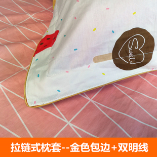 40x40抱枕大枕套定做尺寸6090大号成人一对装100*纯棉加大双单人