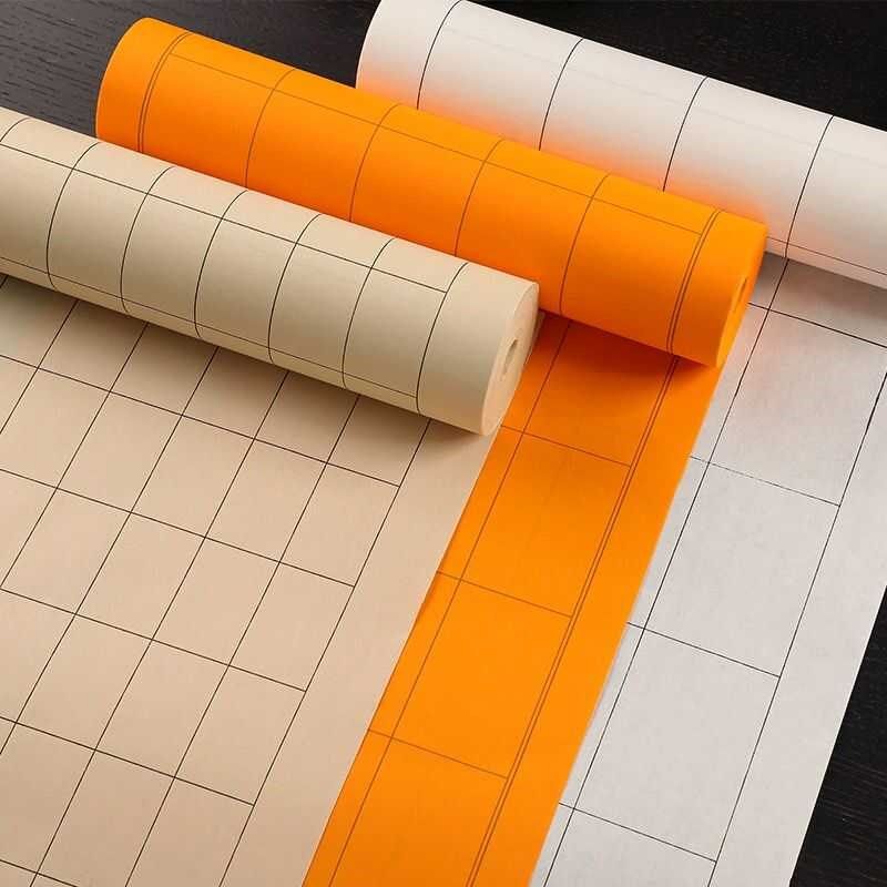 加厚仿古色白色黄色隶书长卷纸书法宣纸长方形格子半生半熟书法纸,文具电教/文化用品/商务用品,宣纸,淘宝优惠券,粉丝福利购,淘宝优惠卷